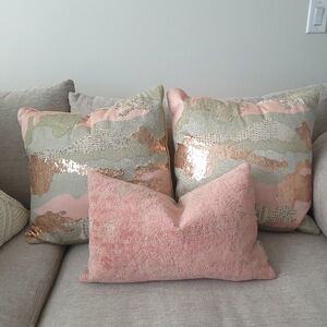 Three pillows